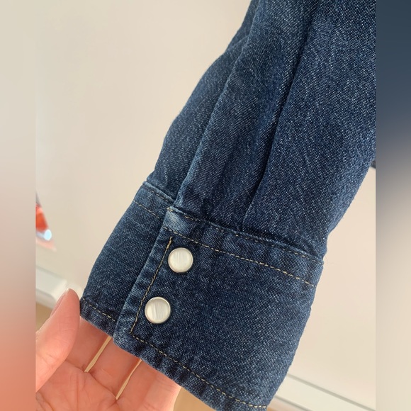 Levi’s Indigo Denim shirt Unisex M - Picture 4 of 4